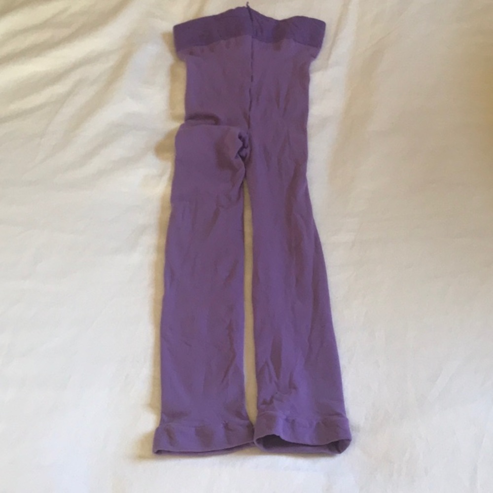 Danskin size C/D Crop Seamless Purple Tights